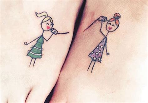 tatouage soeur original|15 tatouages inspirants à faire entre soeurs